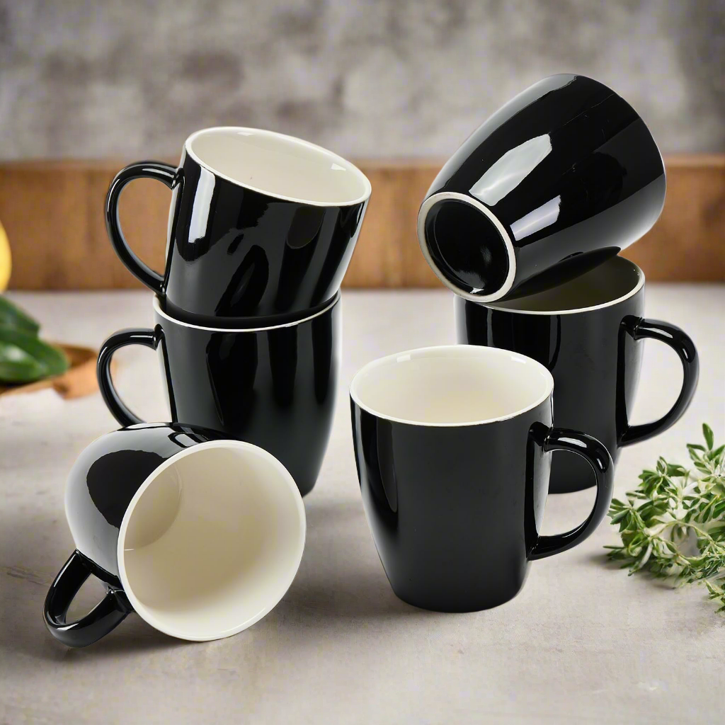 6Pc Ceramic Mugs Cups