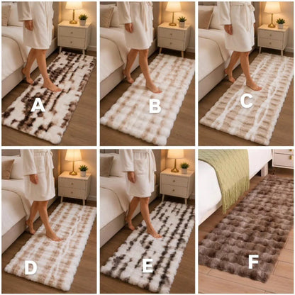 Thickened Bubble Velvet Bedside Runner Carpet
