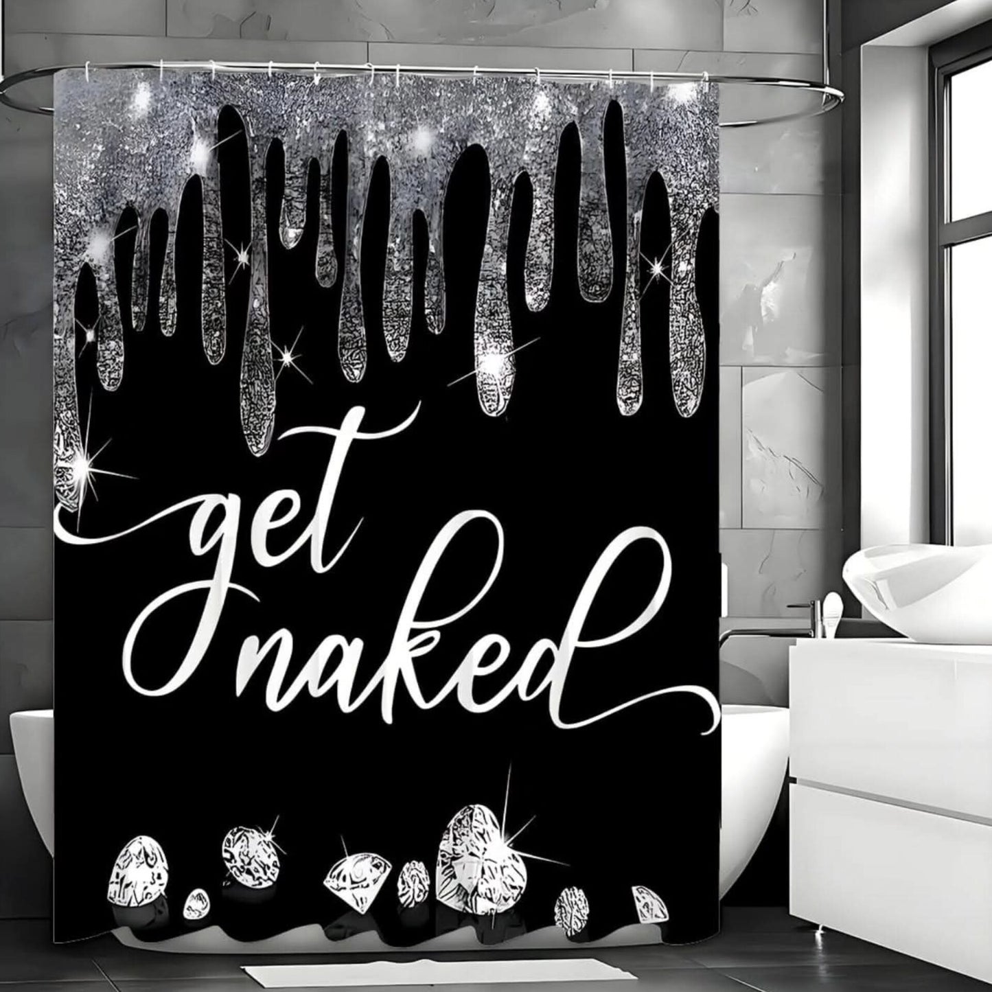Waterproof shower curtain