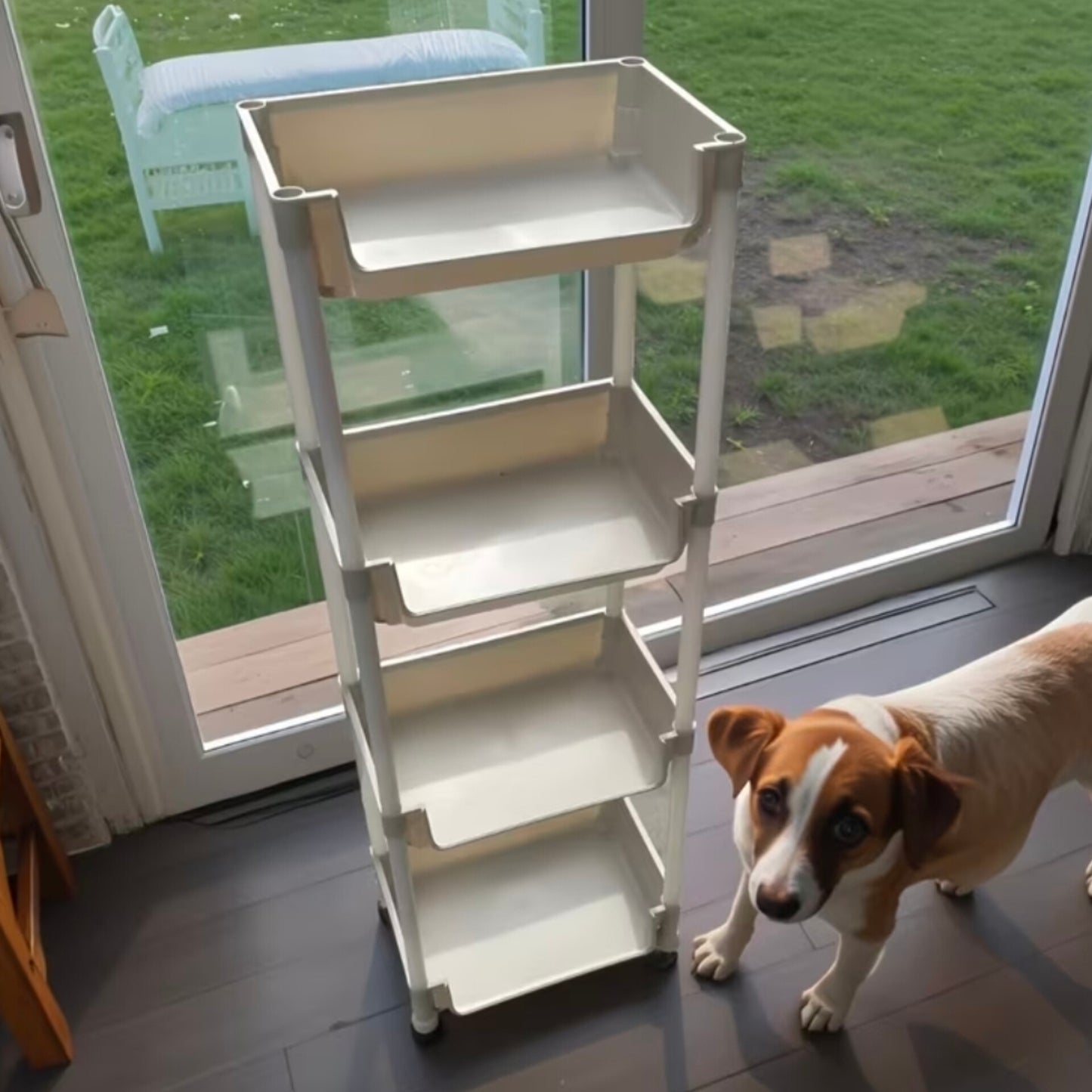 4 Layer Trolley Storage Rack