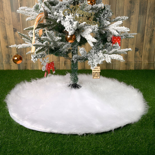 90cm Fur Christmas Tree Skirt