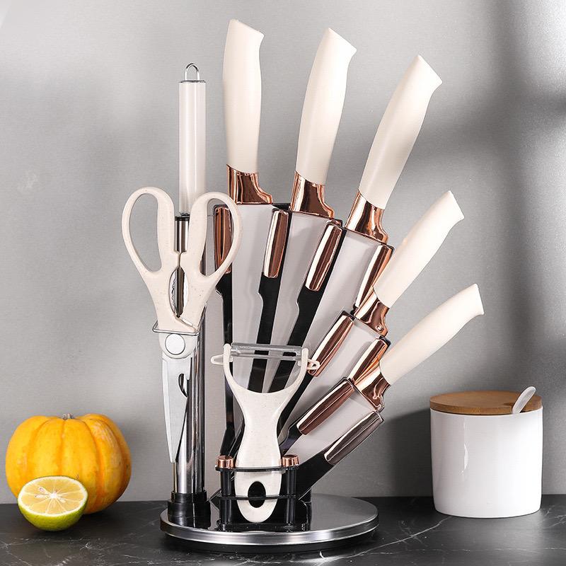 Knives set with  cutlery organizer