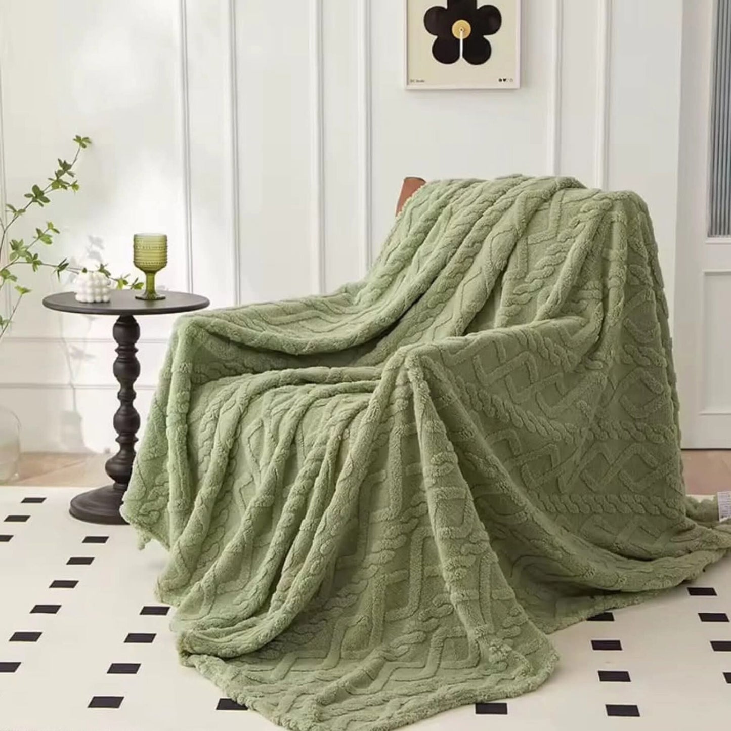 Monolayer winter throw blanket/, fleece blankets