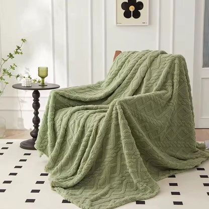 Monolayer winter throw blanket/, fleece blankets