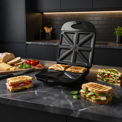 Sanford Sandwich Maker 4 Slice With 1400W Power and Non Stick Plates - SF9901ST
