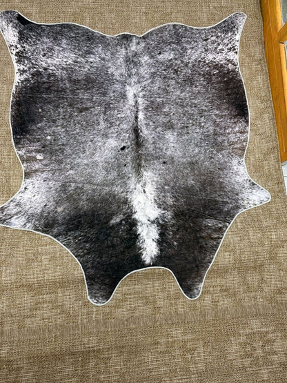 Cowhide Printed Area Rug 140x160cm