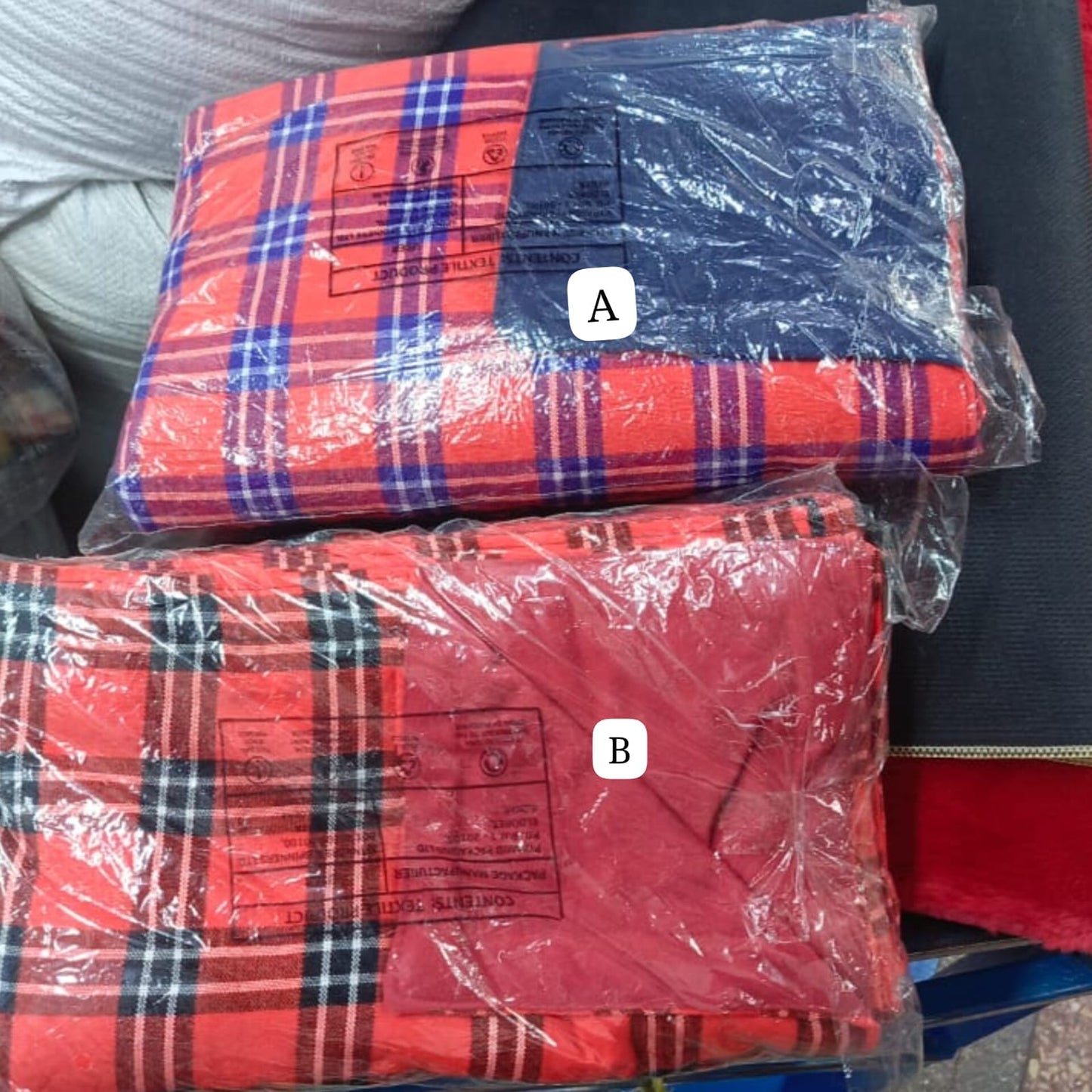 Maasai Themed Christmas Fleece Blanket