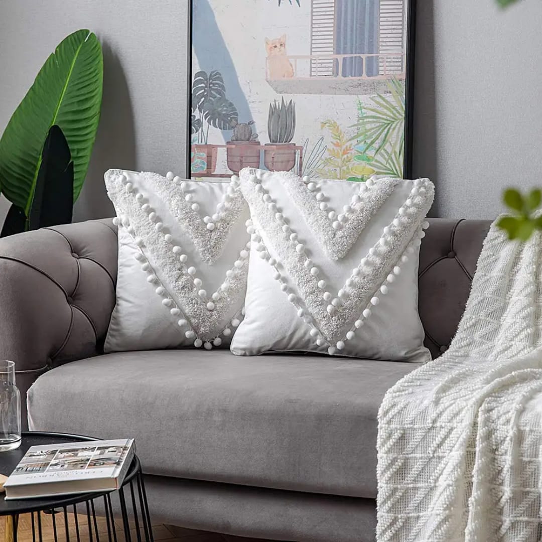 Tufted Throw Pillow Cover 1pc