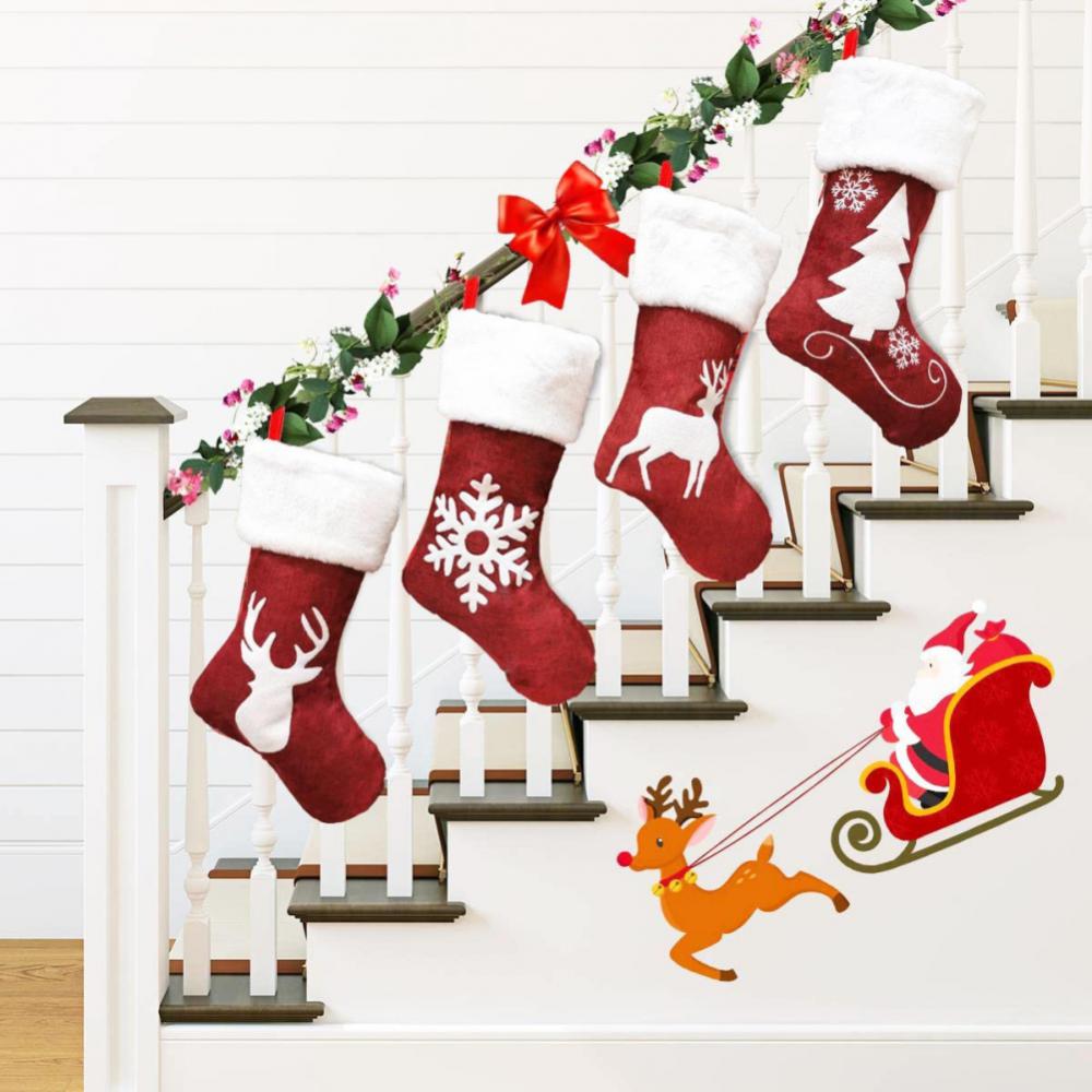 Large Christmas Stocking Socks decor
