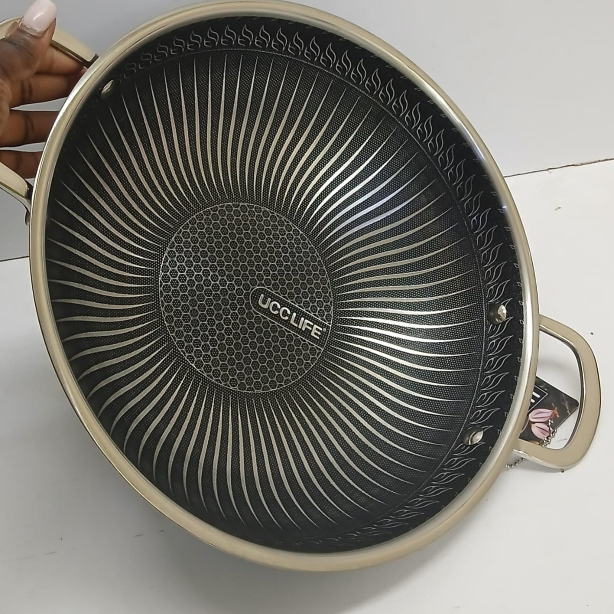Stainless Steel Honeycomb Soup Pot