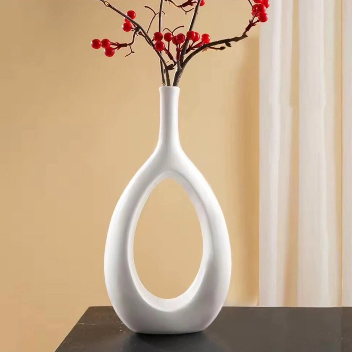 White Ceramic Decor Vase