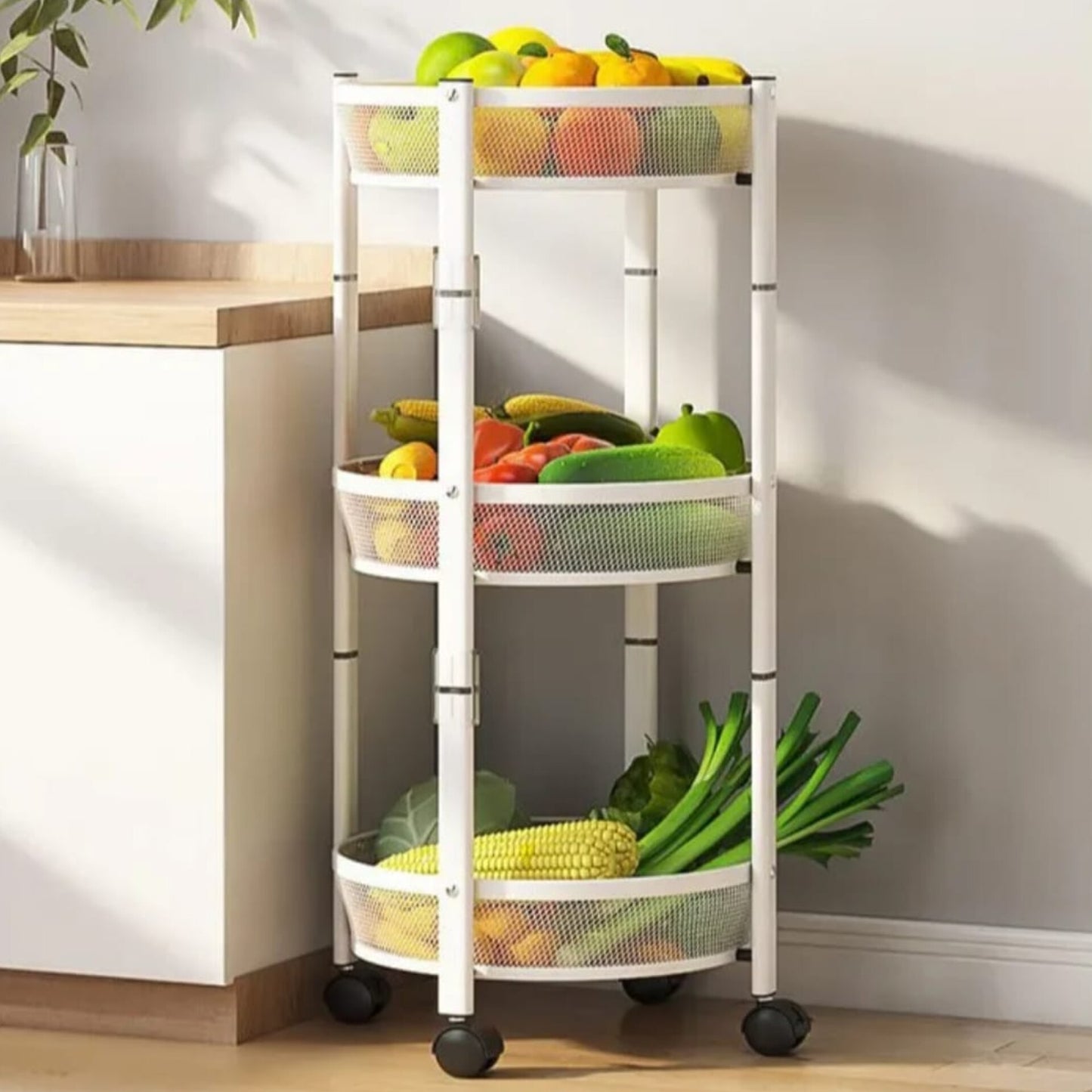 Kitchen Foldable Storage Rack