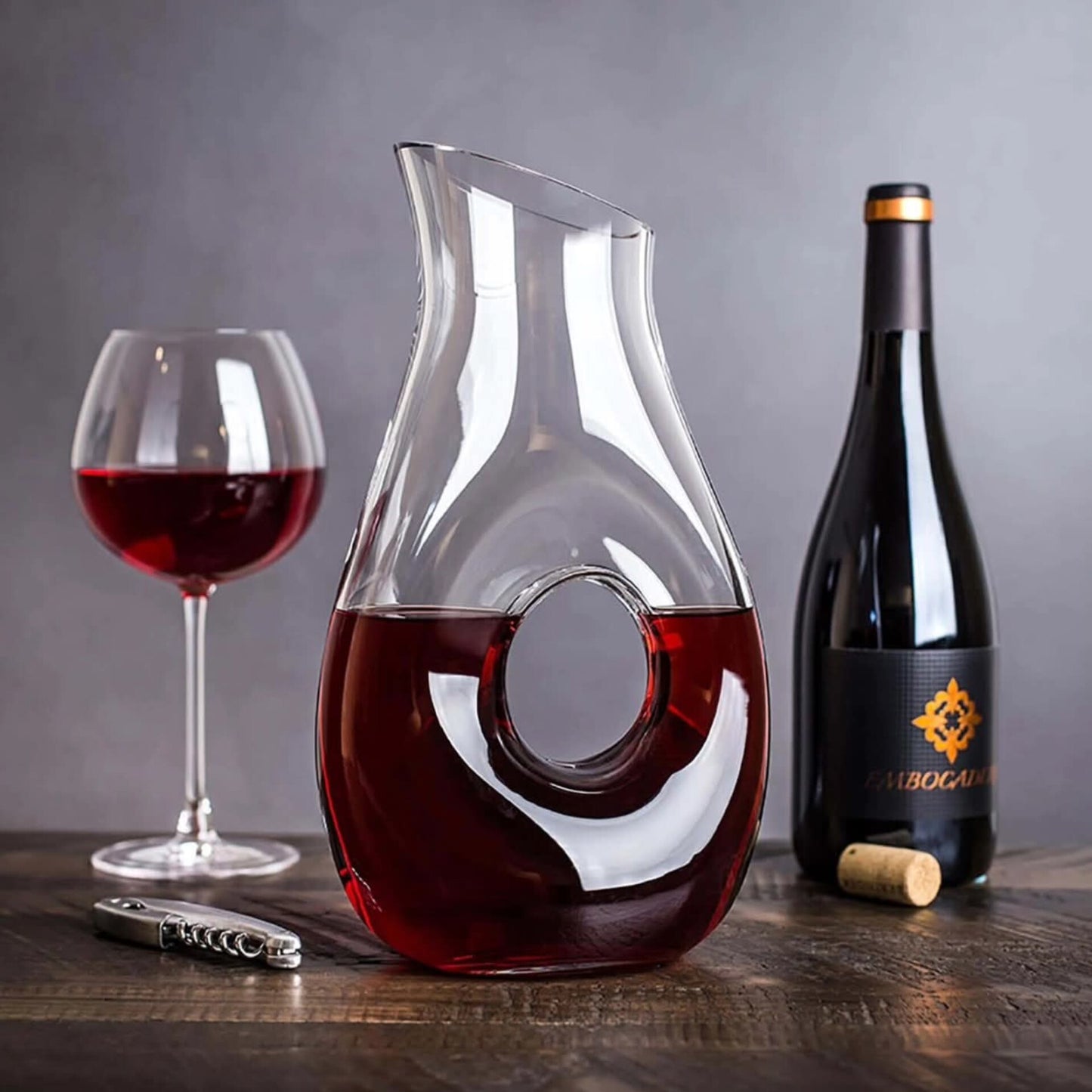 Lemon decanter with hole big mouth