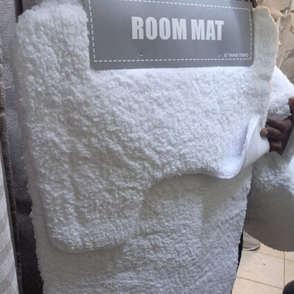 50 x 80 cm Soft Shaggy Cotton Room Mat Set