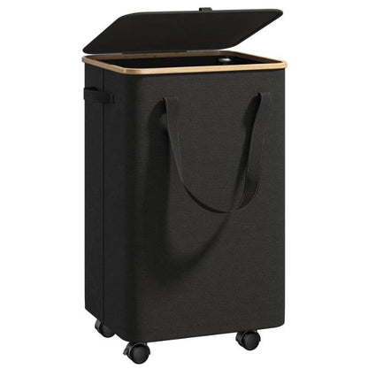 Laundry basket with wheels