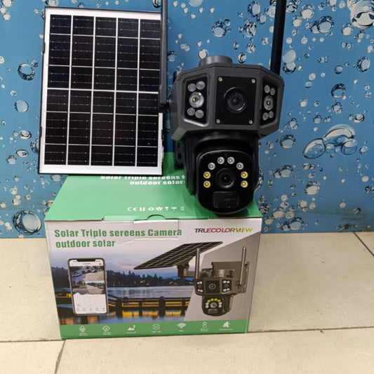 Dual Lens Solar Triple Screens 4G PTZ Security Camera