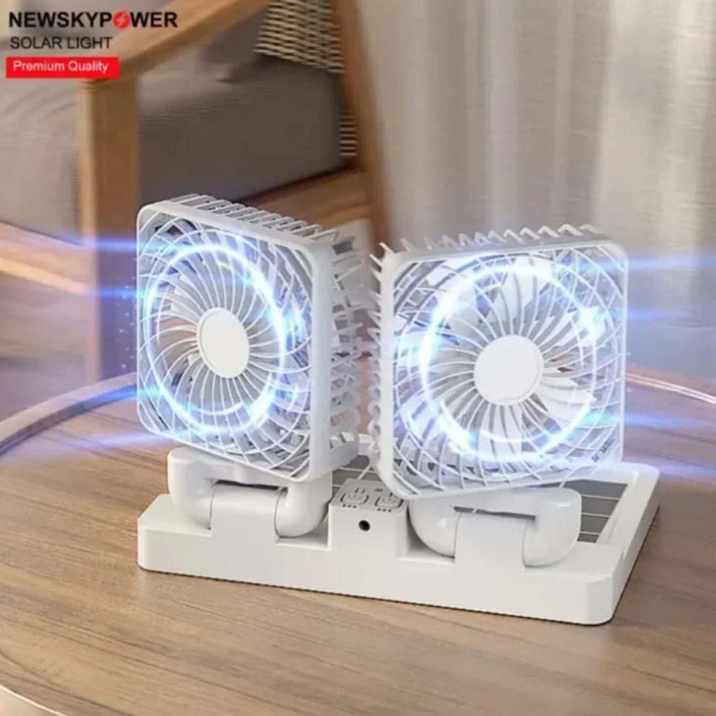 Car tabletop solar fan