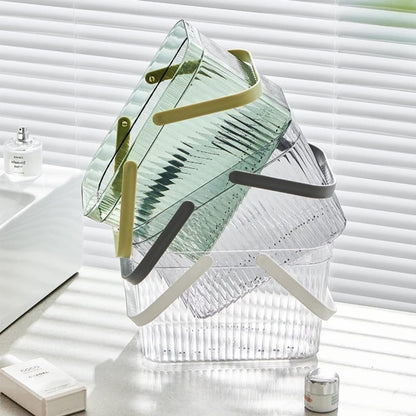 Clear storage basket