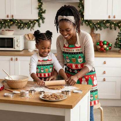 Christmas Themed Kitchen Aprons