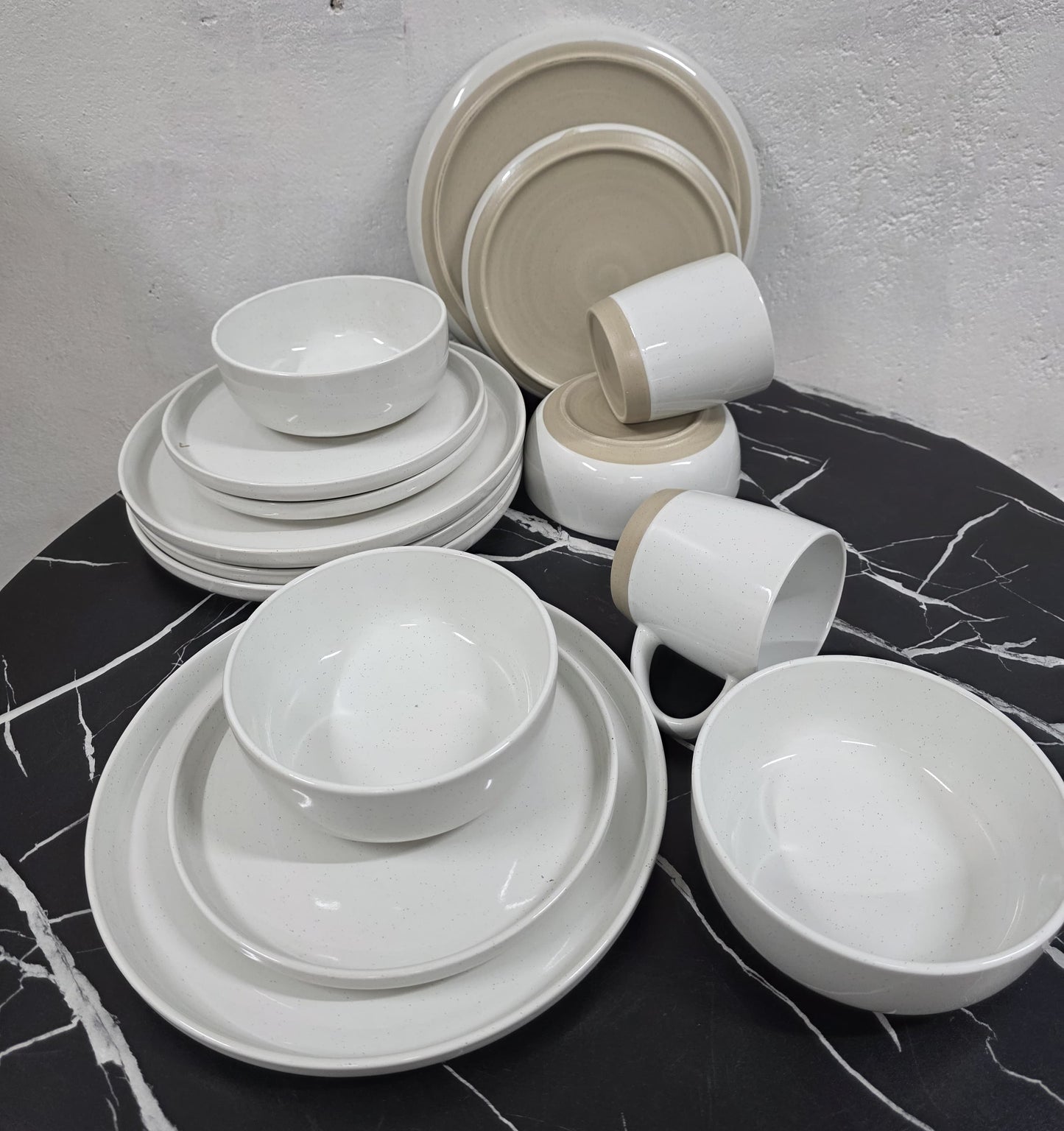 24 pcs glaze ceramic dinner set