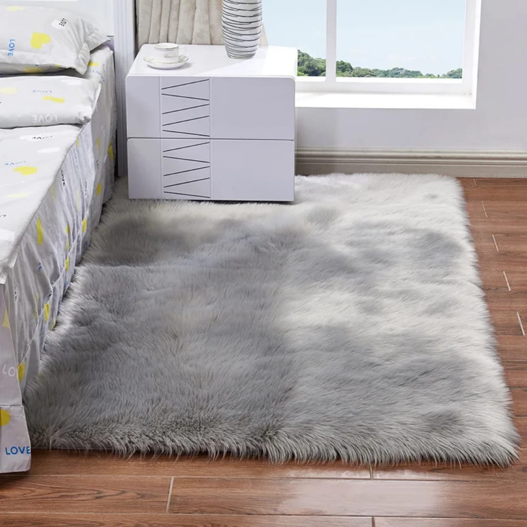 4*6 fluffy bedside carpets