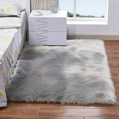 4*6 fluffy bedside carpets