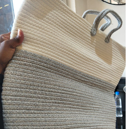 Cotton Rope Laundry Basket