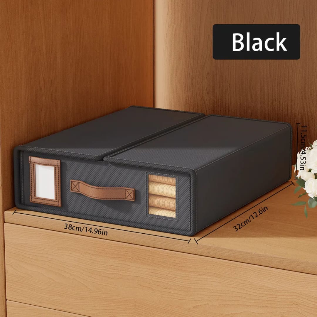 Fabric closet storage organizer box