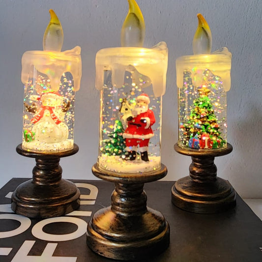 Christmas lantern with inbult battery