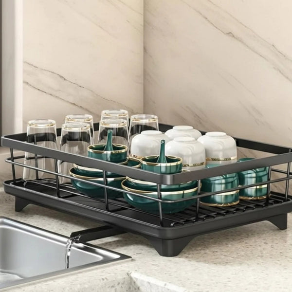 Single layer dish rack
