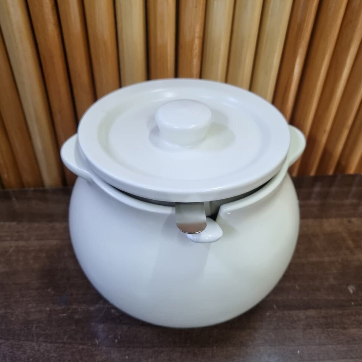 Ceramic Oil Filter Jar with Scoop