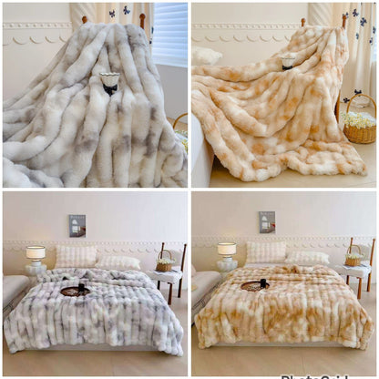 Soft Bubble Winter Throw Blanket