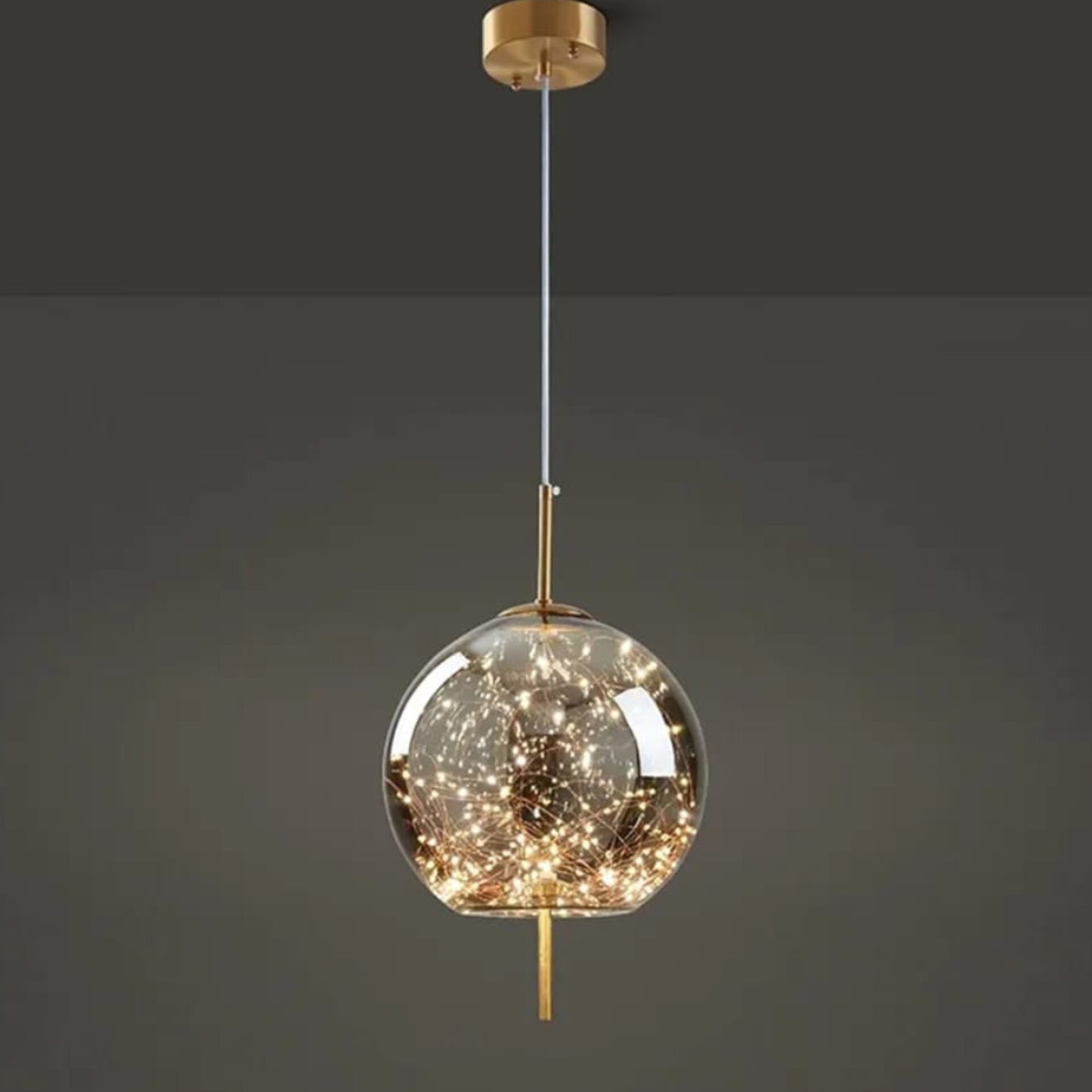 Starry Glass Globe Pendant Light