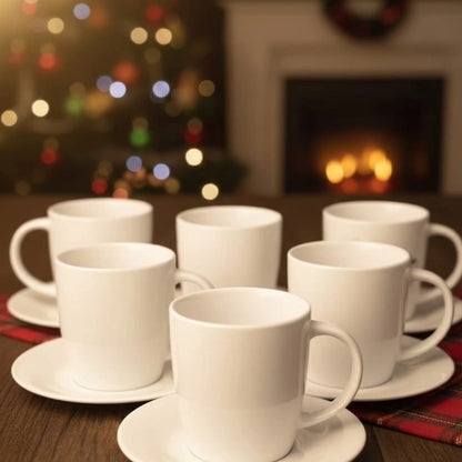 6pcs Ceramic cup and saucer set