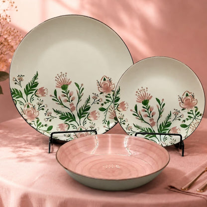 18 Piece Floral Dinner Set