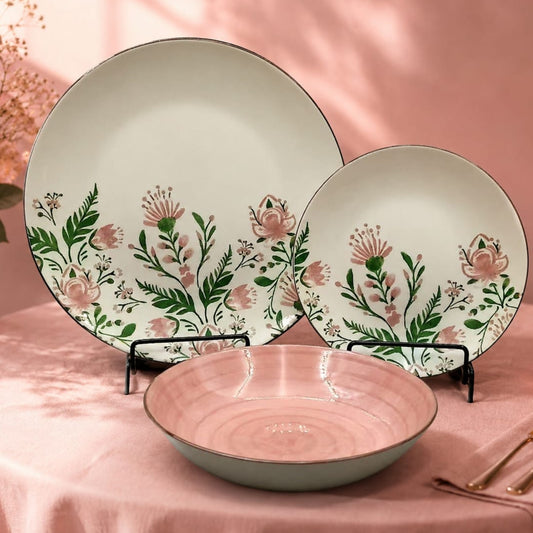 18 Piece Floral Dinner Set