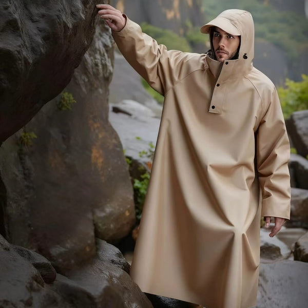Full Length Waterproof Hooded Raincoat