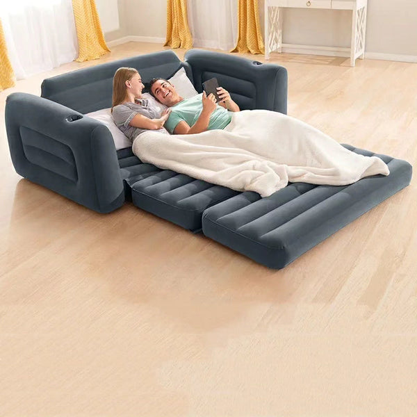 3 Seater Inflatable Pull Out Sofa Bed with Pump