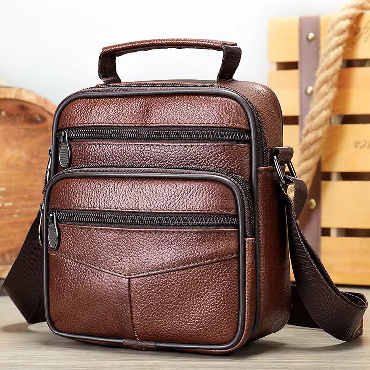 Unisex Leather Crossbody Shoulder Bag Gha
