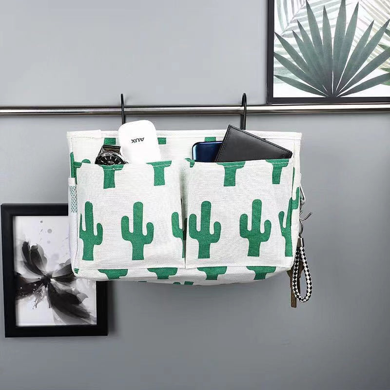 Over the cabinet door multipurpose canvas organizer