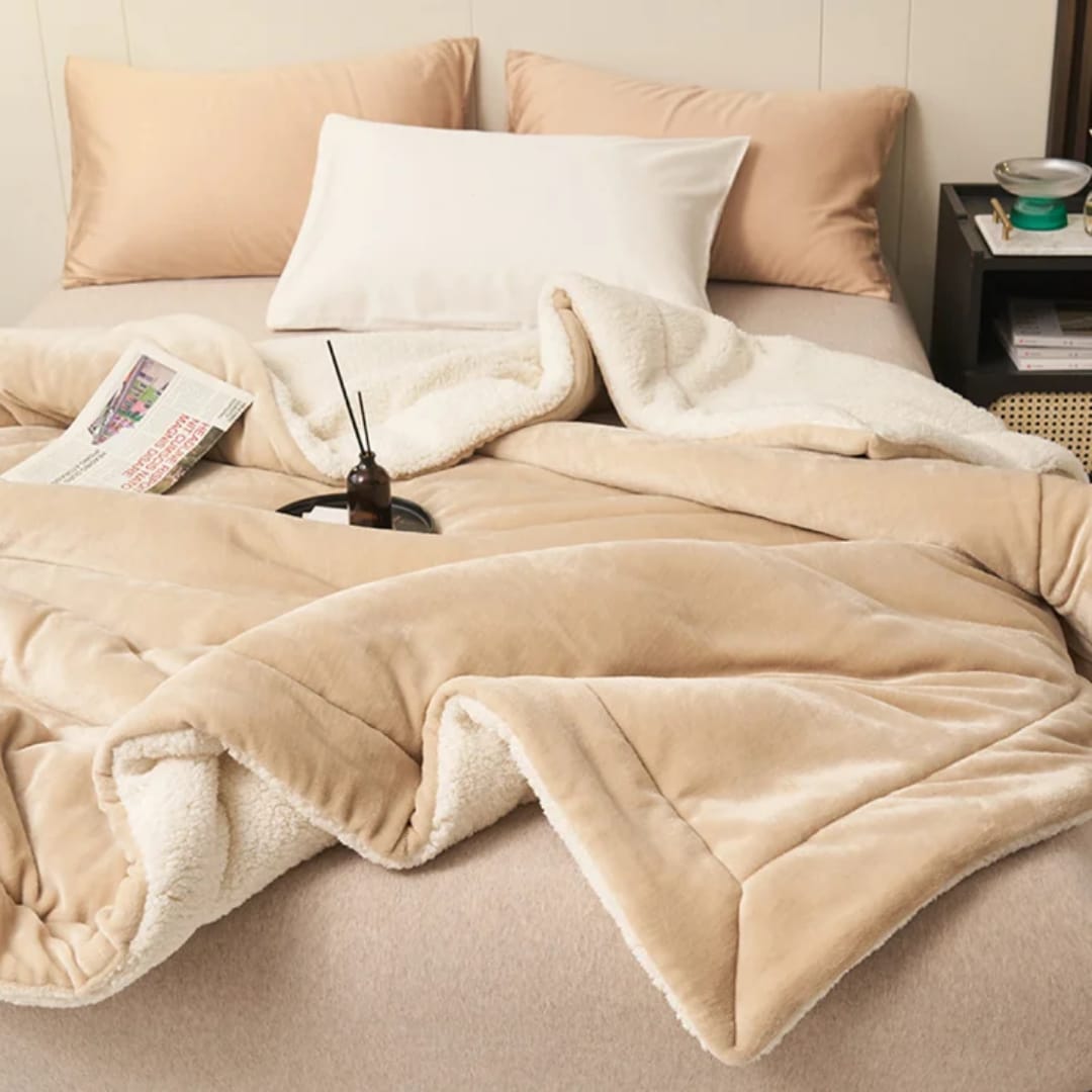 King size double sided fleece blanket