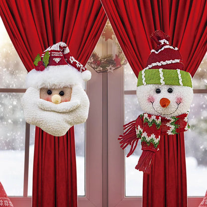 Pair Christmas Curtain Tie Backs