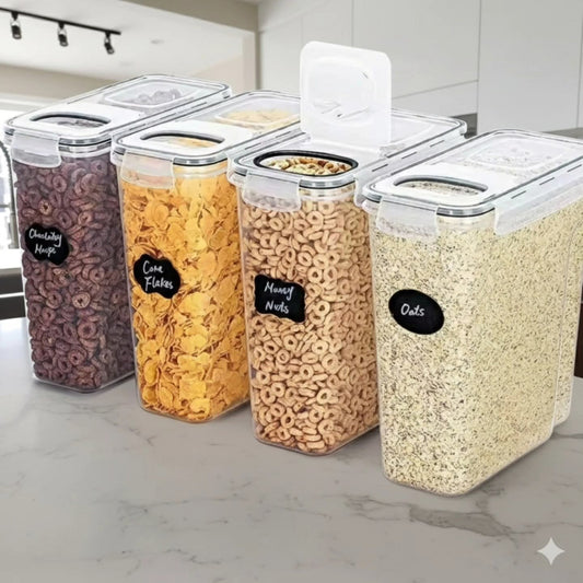 4Pc set cereal containers