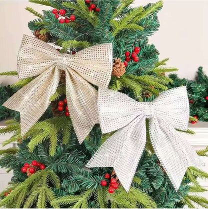Christmas Diamond Ribbon Bows Set