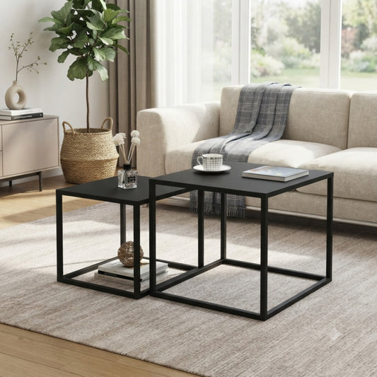 2 in 1 Metallic Side Table/bedside
