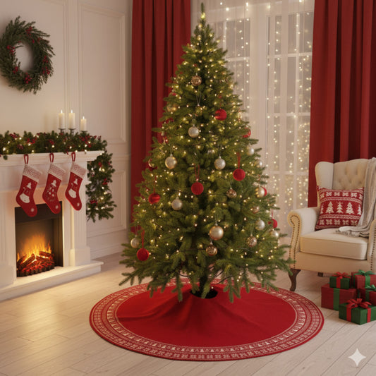 Christmas Knitted Tree Skirt