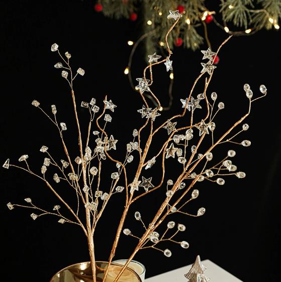Christmas Decorations Crystal Bud Branches