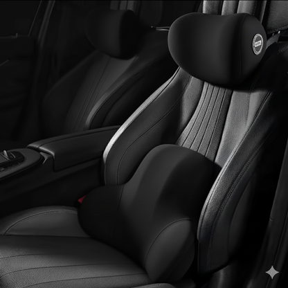 Memory Foam Car Headrest and Lumbar Support Set