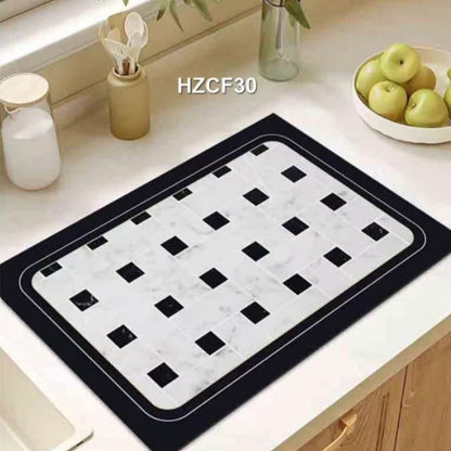 Super Absorbent Nonslip Drain Dish Drying mat