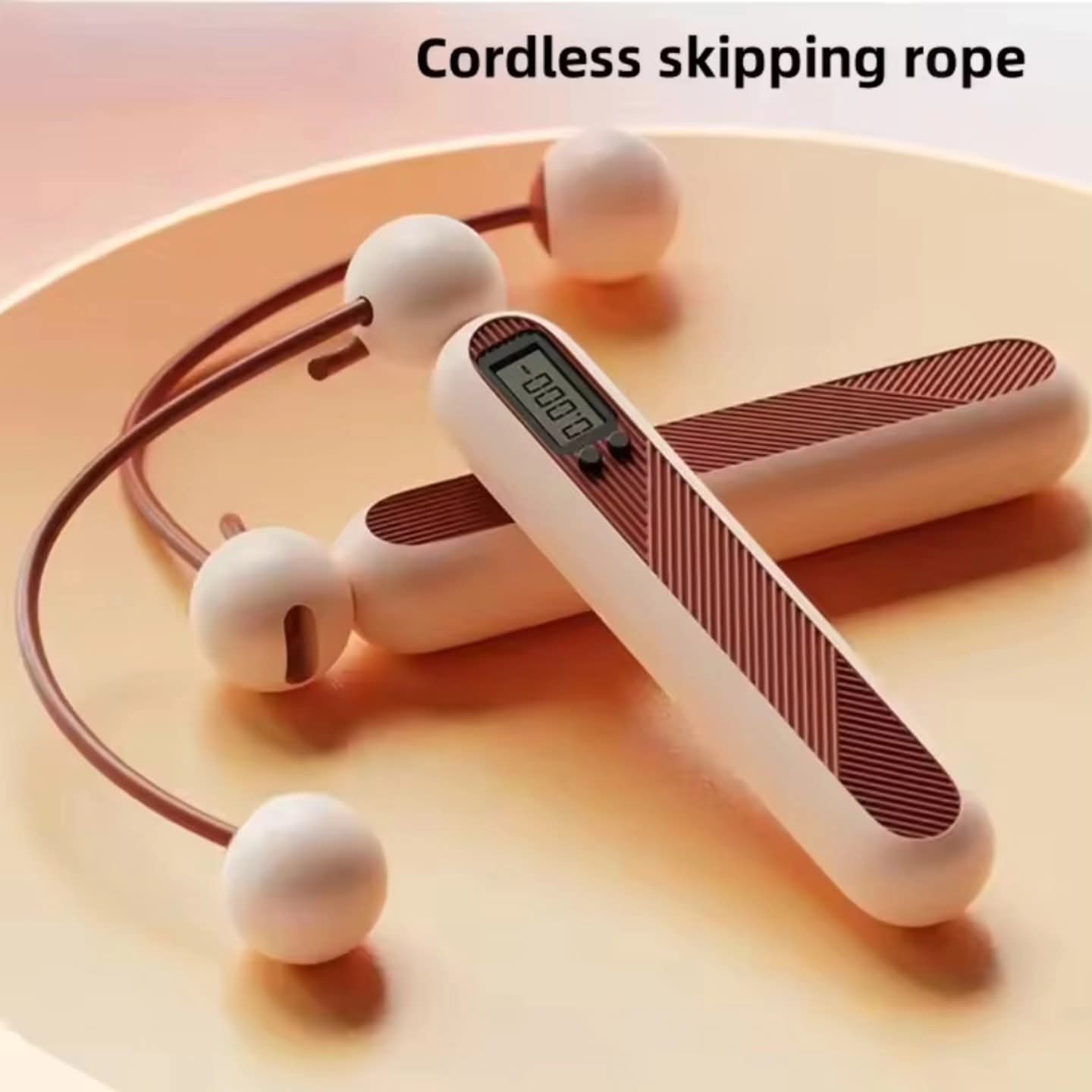Counting cordless skipping rope